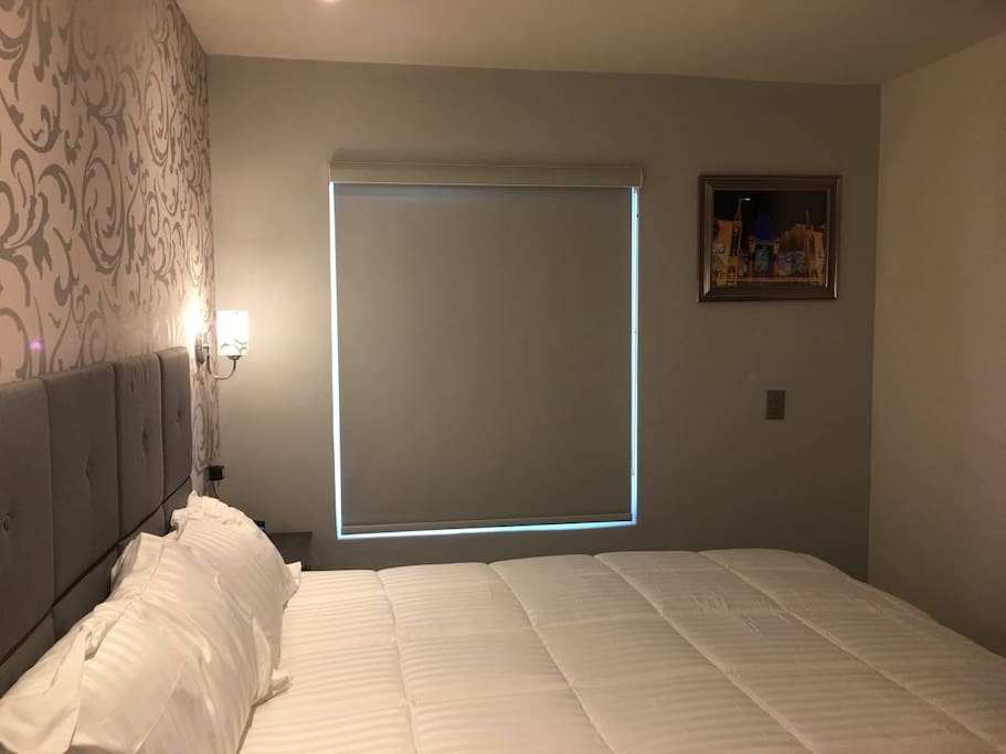 California King Bed.