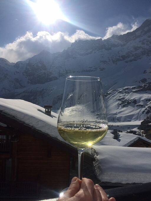Glas of wine - balcony south side