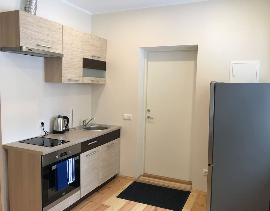 Your small kitchenette with needed utilities