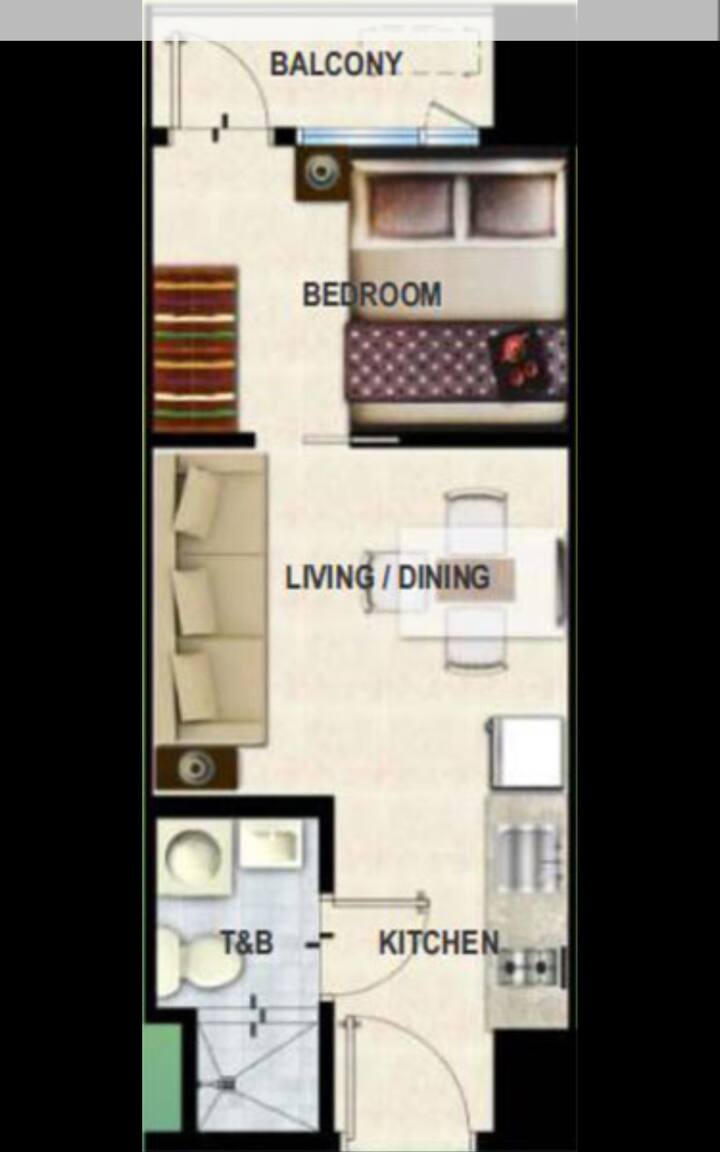 Penthouse (40. kat) s balkonom, 1. fotografija