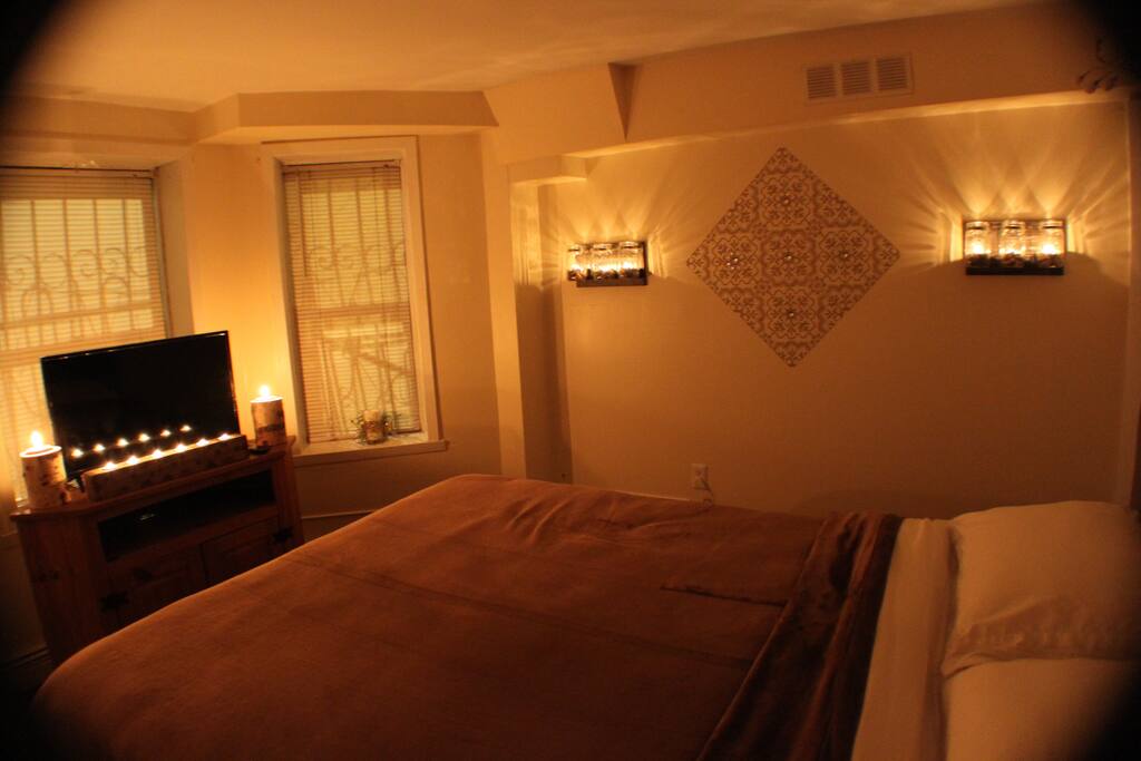 Candlelit Master Bedroom