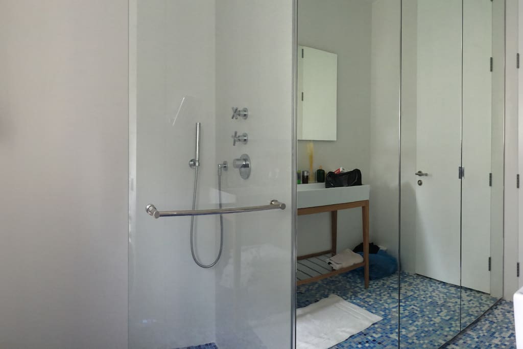 Large and very comfortable soothing bathroom (Shower, no bath)