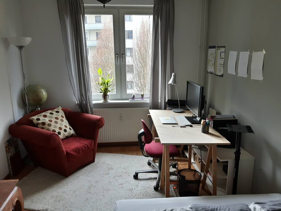 the bedroom