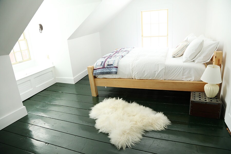 Beautiful and cozy bedrooms upstairs with queen beds and beautiful views of the farm