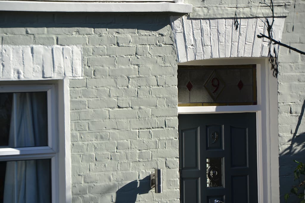 The stained glass number 9 leads to the whole ground floor which is yours.
