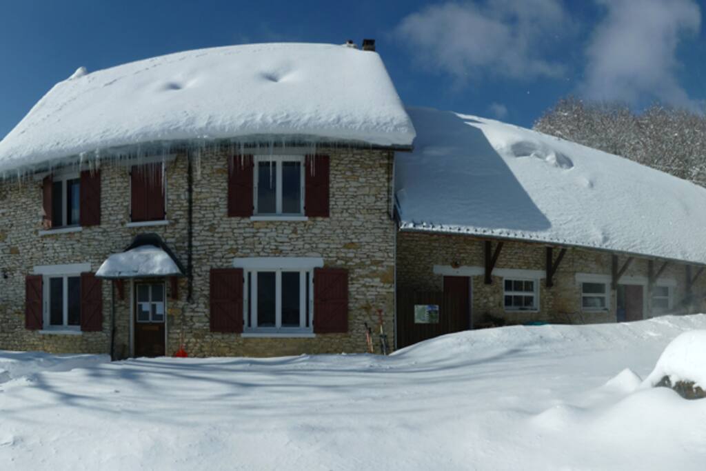 Le gîte en hiver