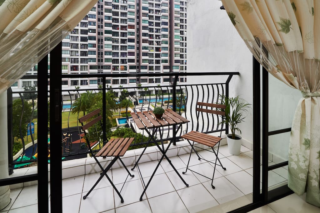 Our guests favorite spot! A great place to sit back, relax, enjoy a cup of coffee and enjoy the peaceful scene