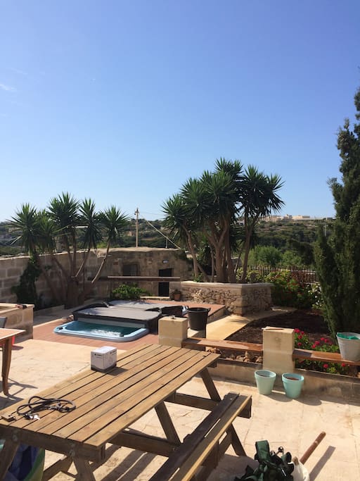 The garden with amazing views