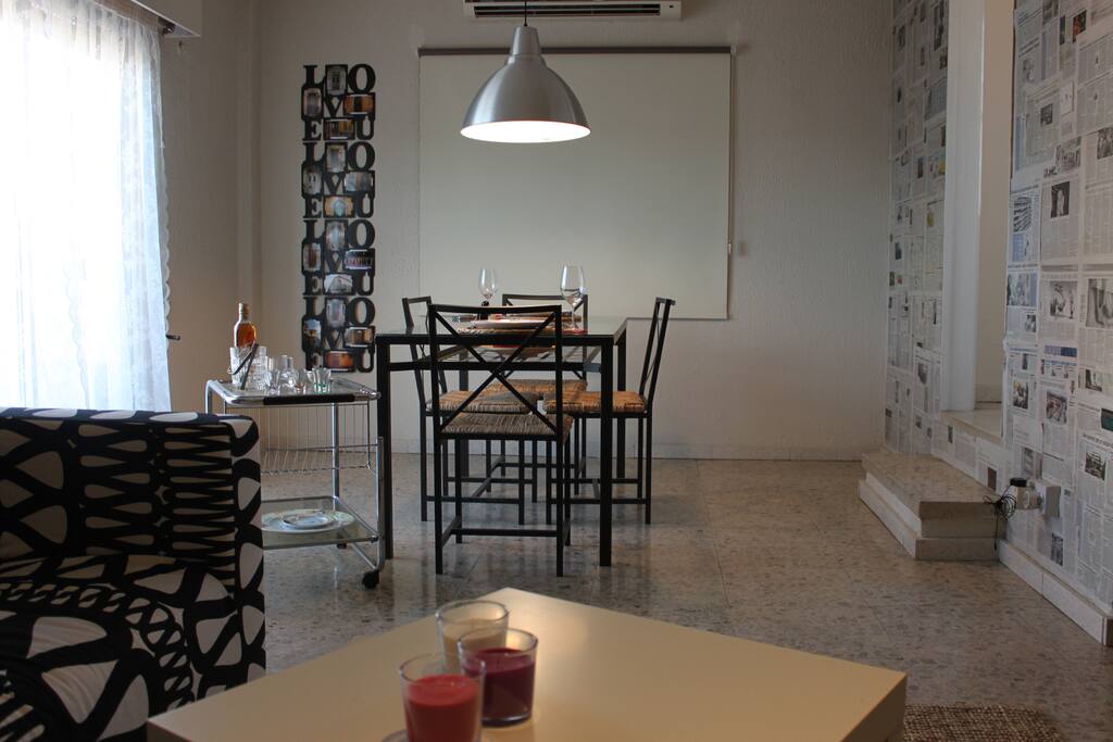 bright dining room