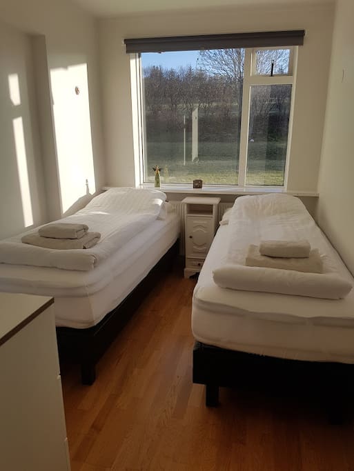 The second bedroom with two 80x200 brand new health beds