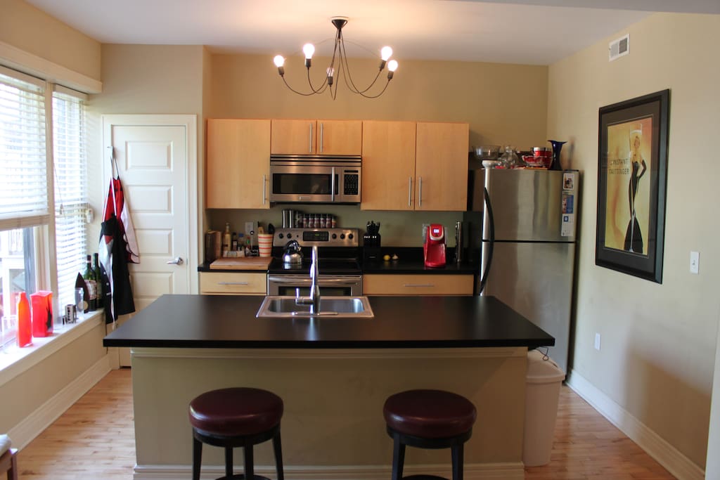 Fully Stocked Kitchen area