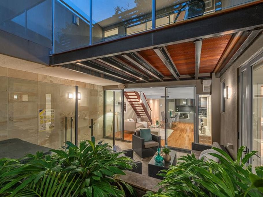 TWO OUTDOOR LIVING AREAS