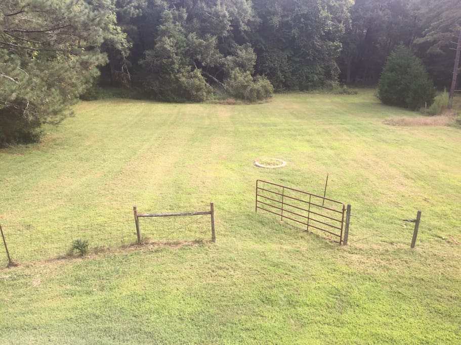 Lower pasture with fire ring