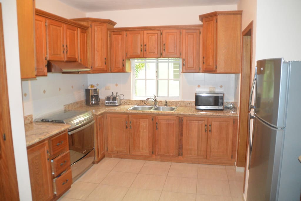 well equipped kitchen
