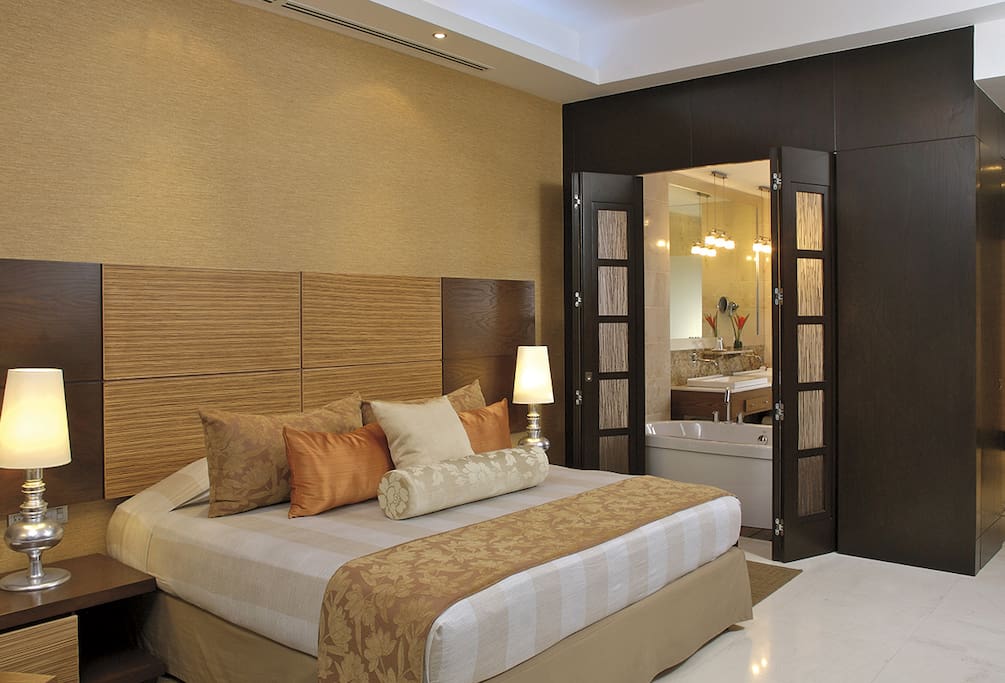 Master Suite with the view to the Master bathroom