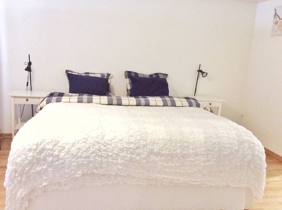 Comfortable king size bed