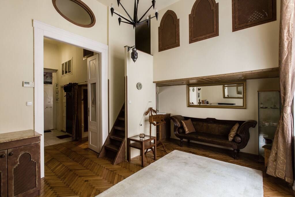 living room and entrance area