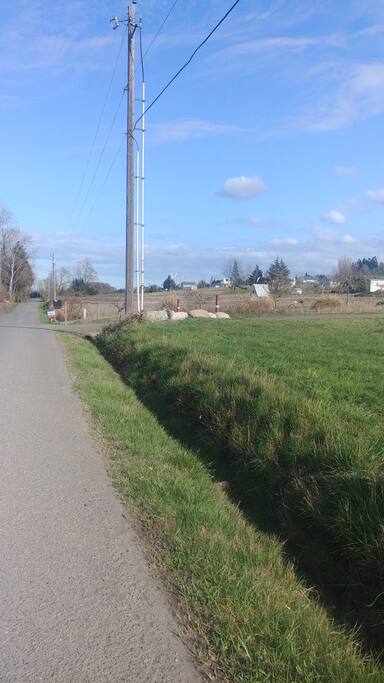 Enjoy a stroll on the road to Forest Grove. Come discover why Sequim is called "The Blue Hole."