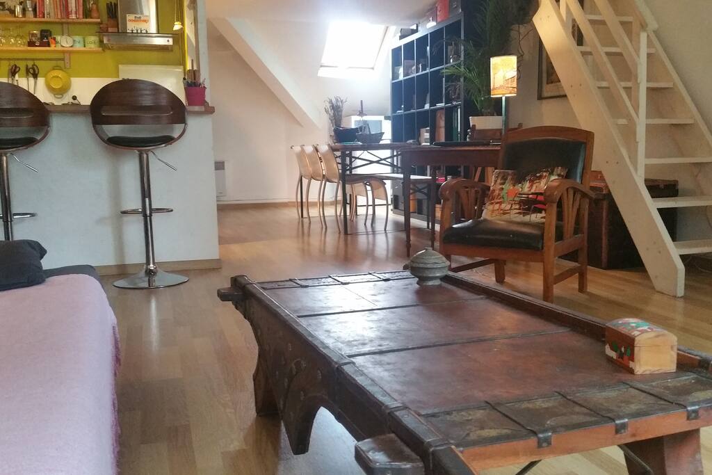 Une grande pièce à vivre