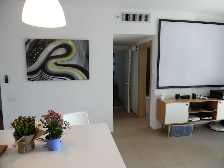 Gorgeous apartment, complete with projector and in home entertainment system, equipped with Xbox 360