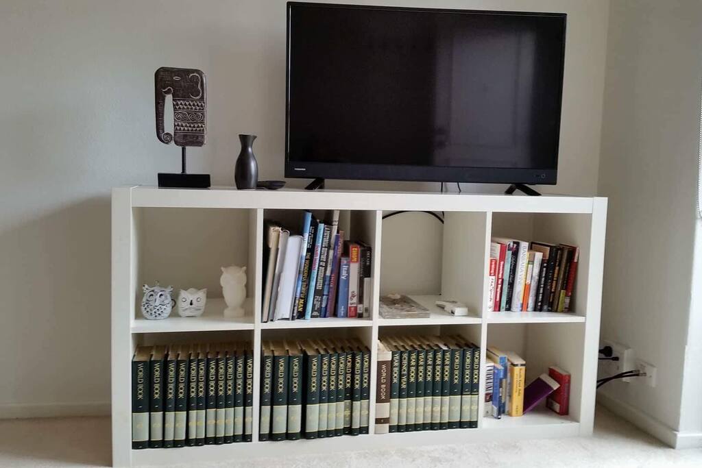 New TV to watch or plenty of books to read.