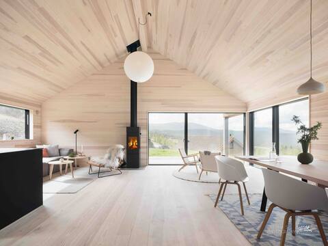 Large and new design cabin, 30 min from Hemsedal