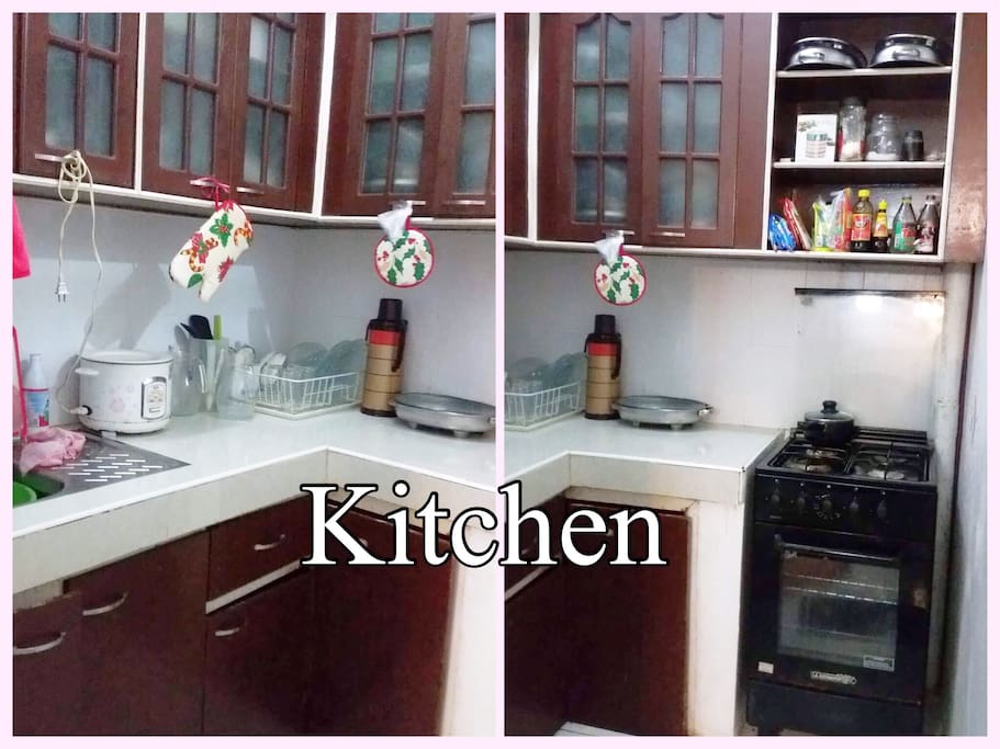 Rice cooker | 4 gas burners | full set of kitchenware