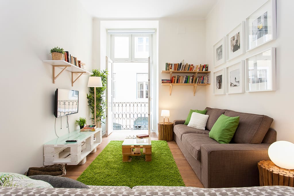 Living Room With balcony
