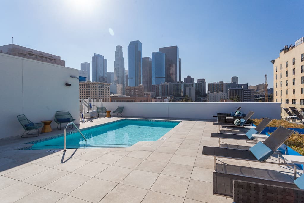 Rooftop heated pool