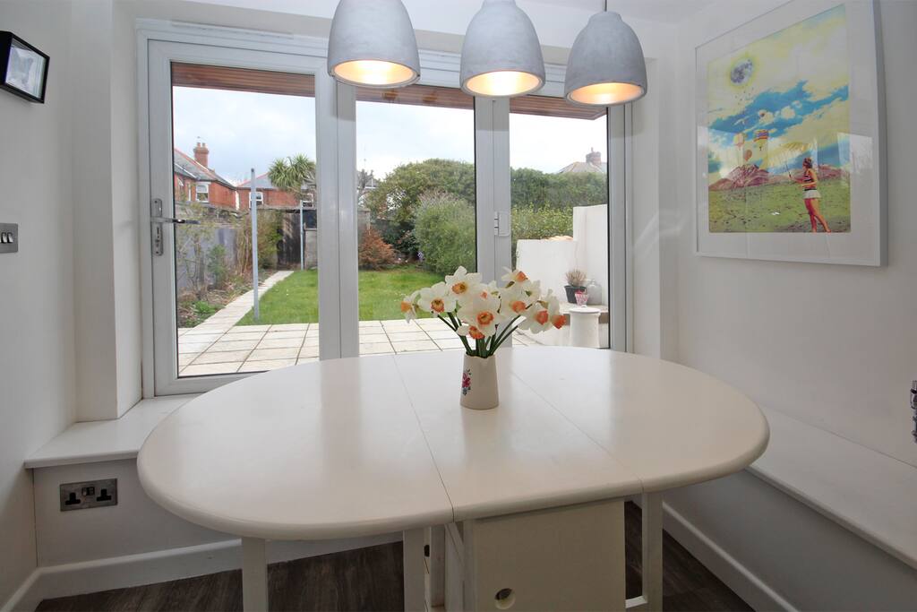 Kitchen (doors open in summer)