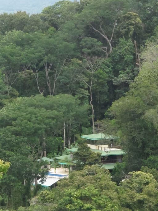 View of house from up the mountain