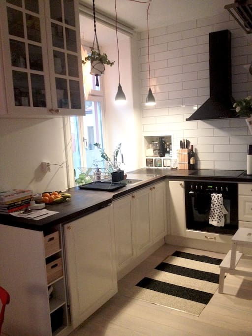 The kitchen.