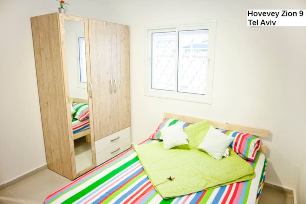 bed room with comfortable bed.
good night