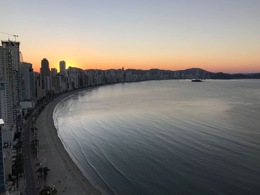 Vista da praia central