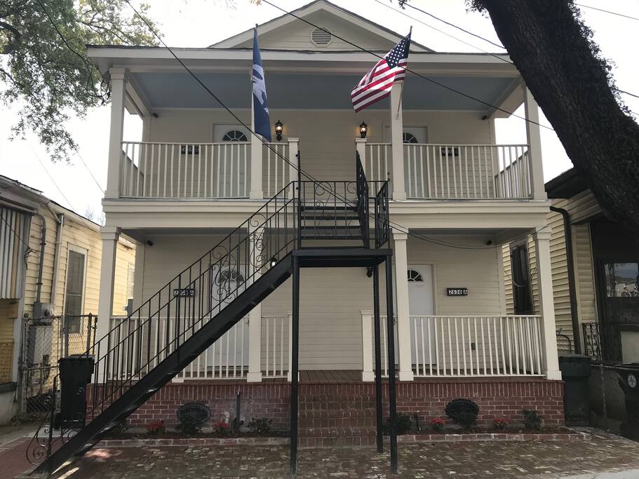Front of the apartment