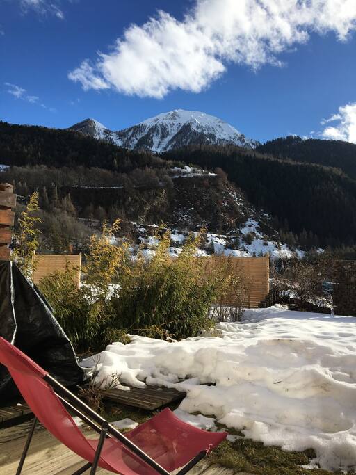 Bain de soleil en hiver