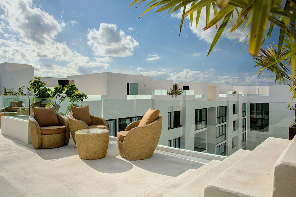 Rooftop seating
