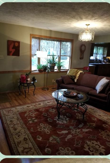 Family room, 55" TV. WiFi in entire house.