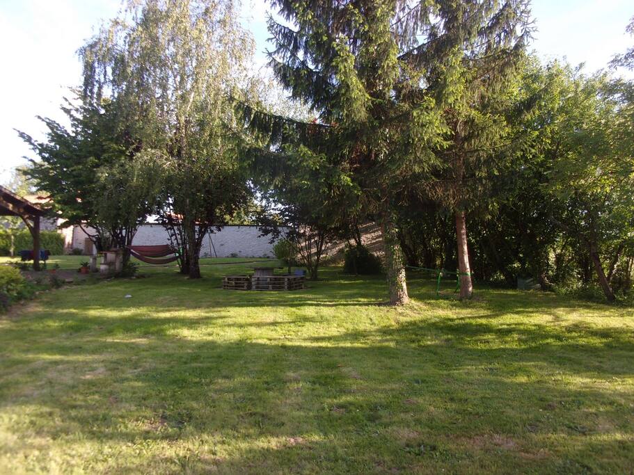 le terrain arboré