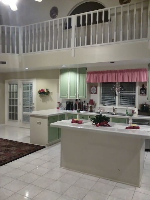 Kitchen View with Bar and Island