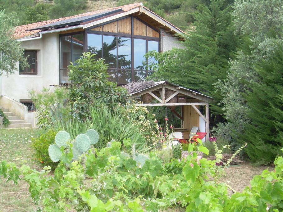 Vieuw of the backside of the house
