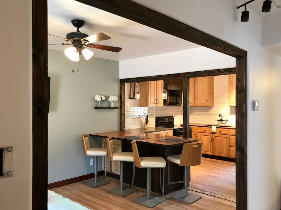 Fans in rooms to keep the AC moving, keeping it cool in the summer.