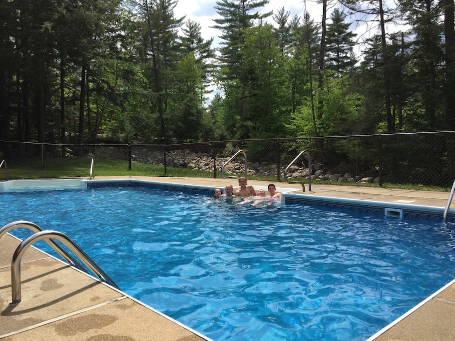 Sundrenched pool awaits those hot summer days