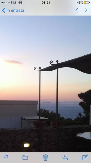 Tramonto visto dal terrazzo