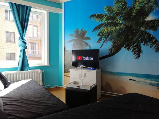 (Studio) Cosy 2/4p plage/ville/gare/aeropoort