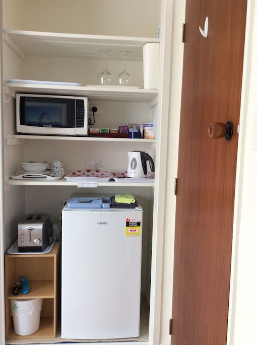 Mini kitchen provides all your needs for your continental breakfast