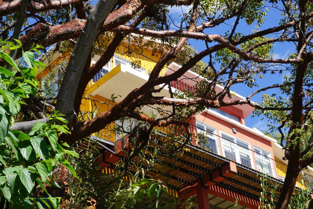 View of the house from Lake Atitlan