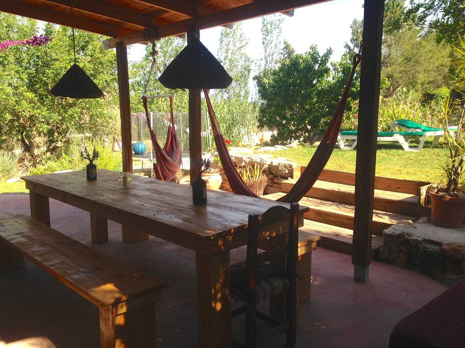 Front terrace, pool area and kids zone