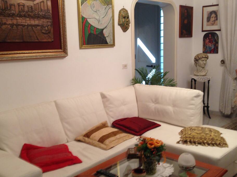 Divano -letto in salotto