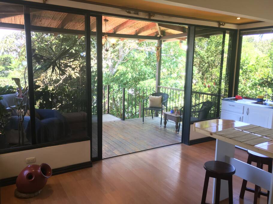 Cocina y terraza